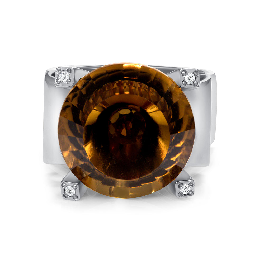 Intrigue Citrine Ring