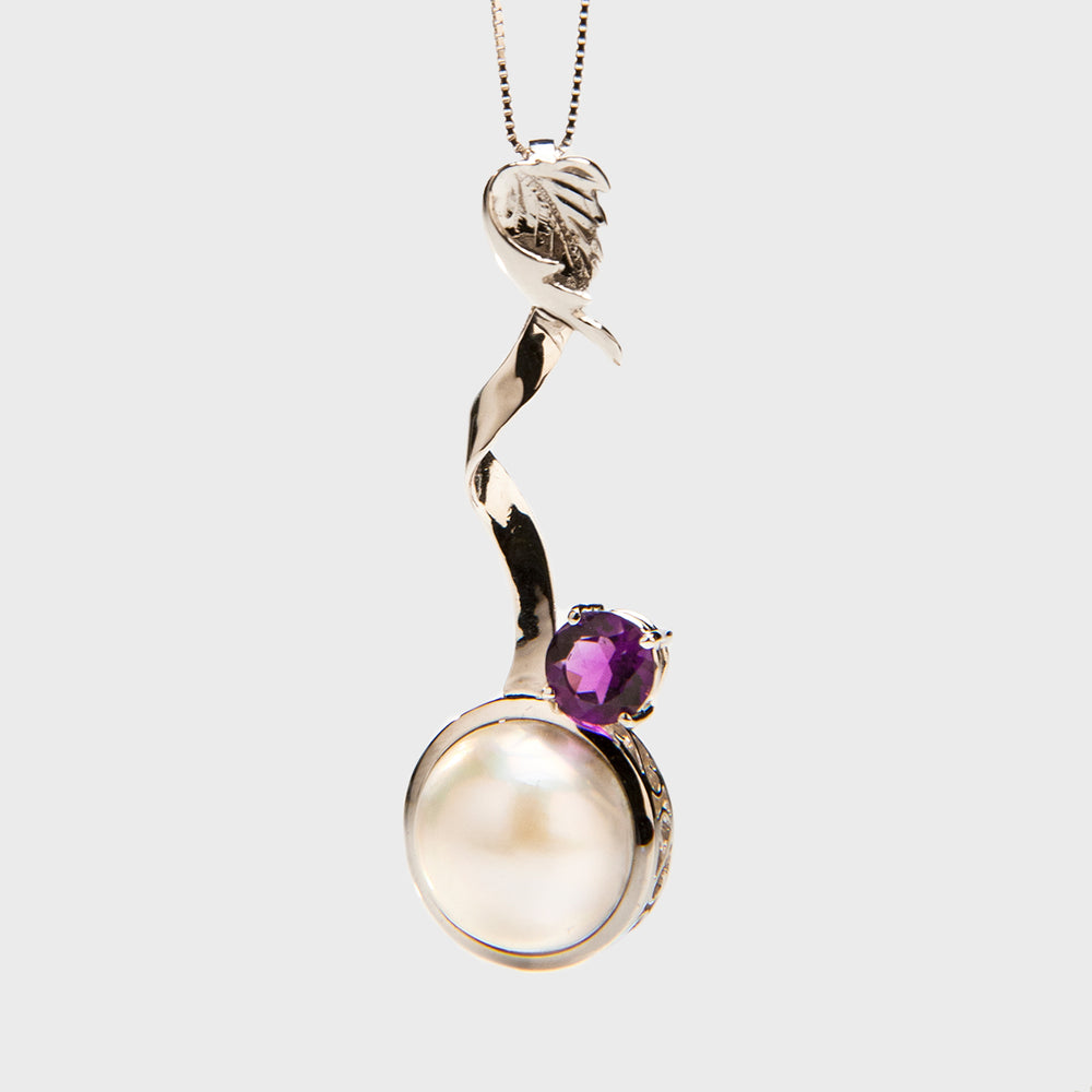 Stylized, White Gold Pearl of Great Price® Pendant