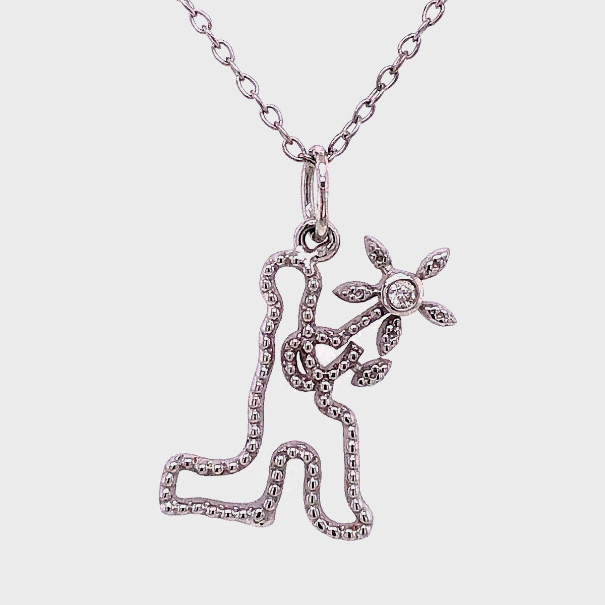 BeMine Stick Figure Pendant