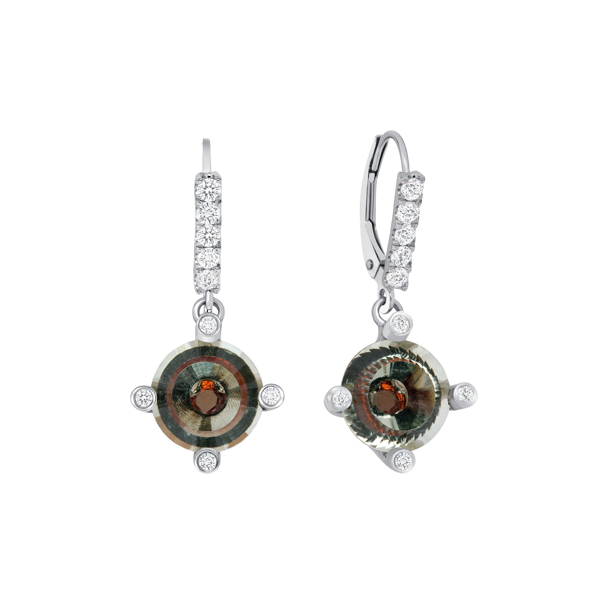 Intrigue Collection, Prasiolite Earrings