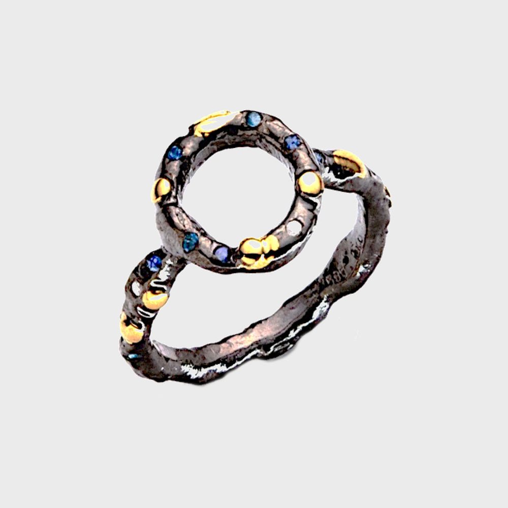 Sapphire Circle Ring