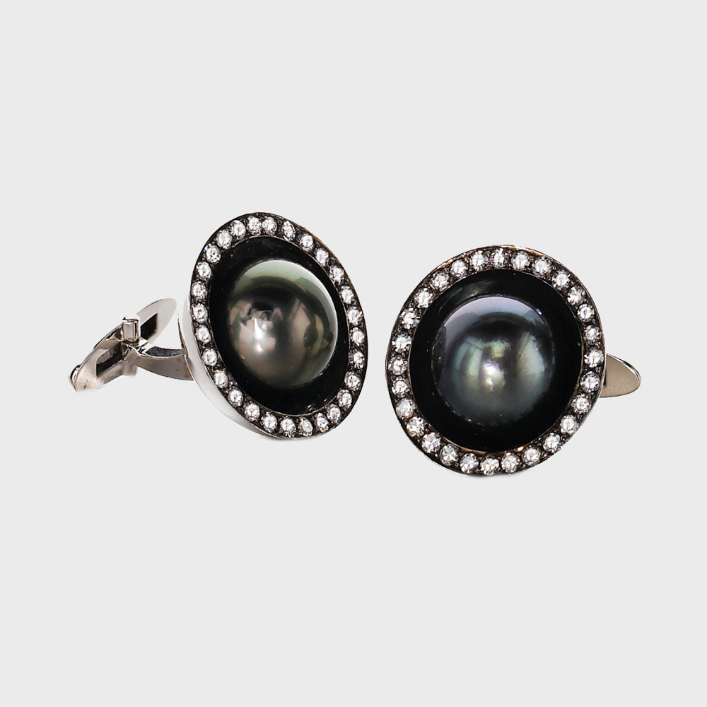 Tahitian Pearl Cuff Links