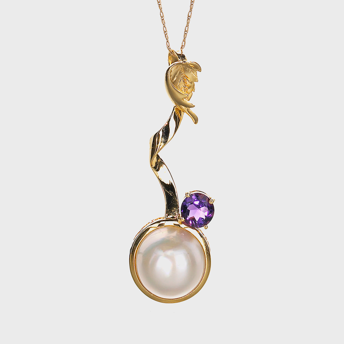 Stylized Yellow Gold Pearl of Great Price® Pendant