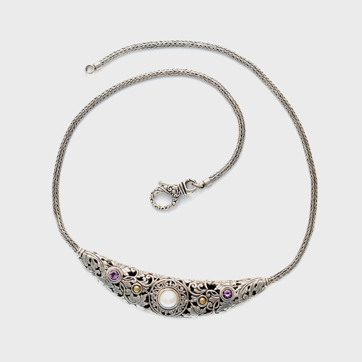 Filigree Necklace with Amethyst