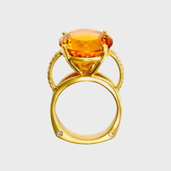 Flying Buttress Citrine Ring